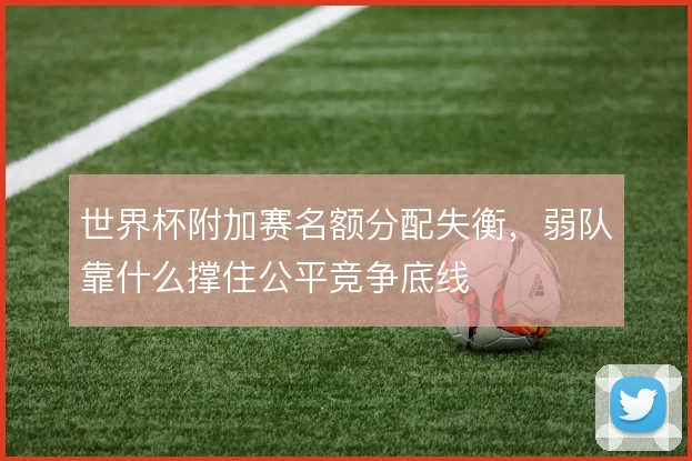 世界杯附加赛名额分配失衡，弱队靠什么撑住公平竞争底线